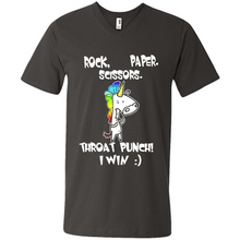 Load image into Gallery viewer, Funny Crazy Unicorn - Rock Paper Scissors Throat Punch I Win # Zawin store