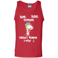 Load image into Gallery viewer, Funny Crazy Unicorn - Rock Paper Scissors Throat Punch I Win # Zawin store