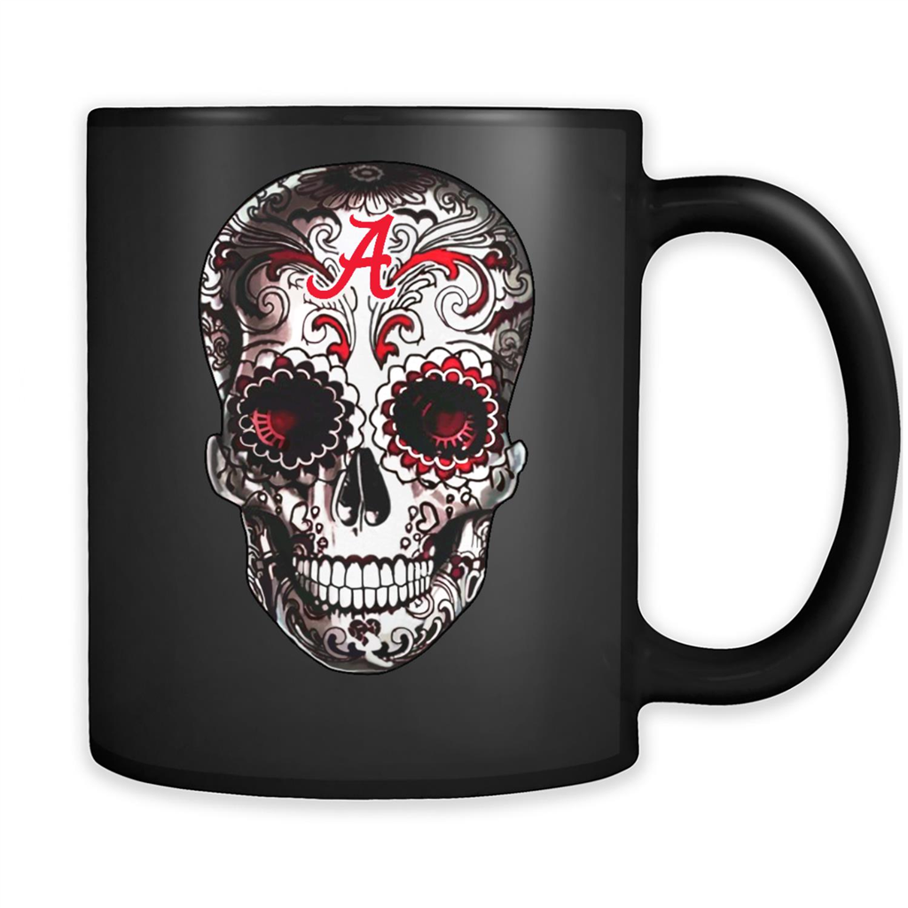 Alabama crimson tide sugar skull