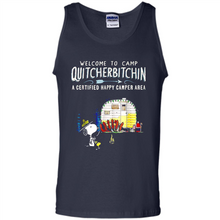 Load image into Gallery viewer, Welcome to camp Quitcherbitchin a certified happy camper area Snoopy # Zawin