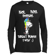 Load image into Gallery viewer, Funny Crazy Unicorn - Rock Paper Scissors Throat Punch I Win # Zawin store