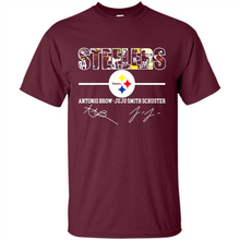 Load image into Gallery viewer, Pittsburgh Steelers Antonio Brown Juju Smith Signatures Football Fans