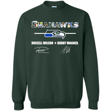 Load image into Gallery viewer, Seahawks Russell Wilson Bobby Wagner Signatures Football Fans