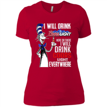 Load image into Gallery viewer, The Cat In The Hat I Will Drink Coors Light Here Or There I Will Drink Coors Light Everywhere