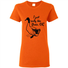 Load image into Gallery viewer, I Just Really Like Ducks, OK Shirt
