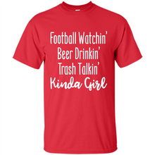 Load image into Gallery viewer, Football Watching Beer Drinking Trash Talking Girl# Zawin