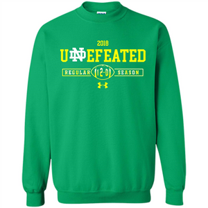 2018 NOTRE DAME FIGHTING IRISH UNDEFEATED REGULAR 12-0 SEASON