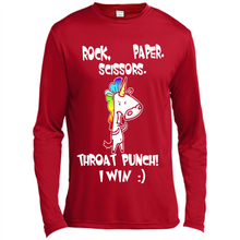 Load image into Gallery viewer, Funny Crazy Unicorn - Rock Paper Scissors Throat Punch I Win # Zawin store