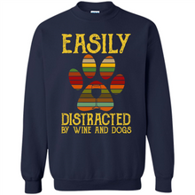 Load image into Gallery viewer, Wine Easily distracted by Disney and dogs mickey vintage
