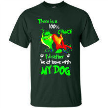 Load image into Gallery viewer, Grinch There Is A 100% Chance I's Rather Be At Home With My Dog