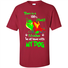 Load image into Gallery viewer, Grinch There Is A 100% Chance I's Rather Be At Home With My Dog
