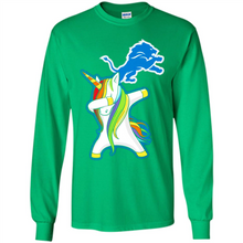 Load image into Gallery viewer, Detroit Lions Footballl Dabbing Unicorn# Zawin