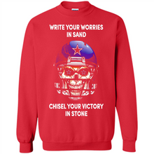Load image into Gallery viewer, Dallas Cowboys Write Your Worries In Sand Chisel Your Victory In Stone