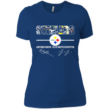 Load image into Gallery viewer, Pittsburgh Steelers Antonio Brown Juju Smith Signatures Football Fans