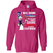 Load image into Gallery viewer, The Cat In The Hat I Will Drink Coors Light Here Or There I Will Drink Coors Light Everywhere
