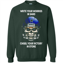 Load image into Gallery viewer, Dallas Cowboys Write Your Worries In Sand Chisel Your Victory In Stone
