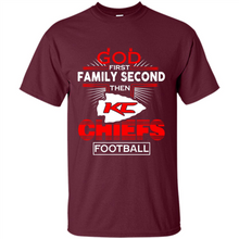 Load image into Gallery viewer, God First Family Second Then Kansas City Chiefs Football