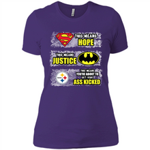Load image into Gallery viewer, PITTSBURGH STEELERS SUPERMAN MEANS HOPE BATMAN