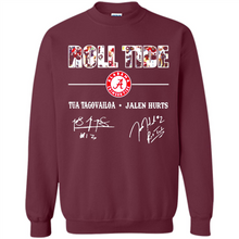 Load image into Gallery viewer, Roll Tide Alabama Crimson Tua Tagovailoa Jalen Hurts Signatures Shirt Roll Tide Alabama Crimson Tua Tagovailoa Jalen Hurts Signatures