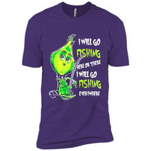 Load image into Gallery viewer, Grinch I Will Go Fishing Here Or There I Will Go Fishing Everywhere