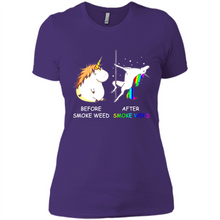Load image into Gallery viewer, Before Smoke Weed After Smoke Weed Unicorn