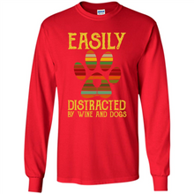 Load image into Gallery viewer, Wine Easily distracted by Disney and dogs mickey vintage