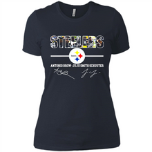 Load image into Gallery viewer, Pittsburgh Steelers Antonio Brown Juju Smith Signatures Football Fans