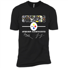 Load image into Gallery viewer, Pittsburgh Steelers Antonio Brown Juju Smith Signatures Football Fans