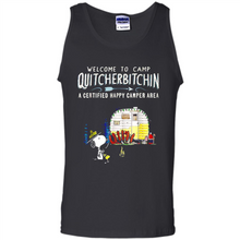 Load image into Gallery viewer, Welcome to camp Quitcherbitchin a certified happy camper area Snoopy # Zawin