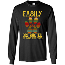Load image into Gallery viewer, Wine Easily distracted by Disney and dogs mickey vintage
