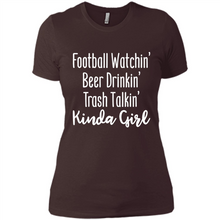 Load image into Gallery viewer, Football Watching Beer Drinking Trash Talking Girl# Zawin