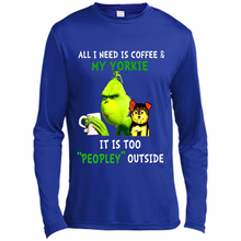 Load image into Gallery viewer, Grinch All I need is coffee and my Yorkie it is too peopley outside
