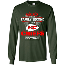 Load image into Gallery viewer, God First Family Second Then Kansas City Chiefs Football