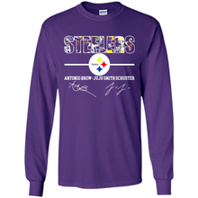 Load image into Gallery viewer, Pittsburgh Steelers Antonio Brown Juju Smith Signatures Football Fans