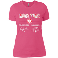 Load image into Gallery viewer, Roll Tide Alabama Crimson Tua Tagovailoa Jalen Hurts Signatures Shirt Roll Tide Alabama Crimson Tua Tagovailoa Jalen Hurts Signatures