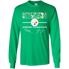 Load image into Gallery viewer, Pittsburgh Steelers Antonio Brown Juju Smith Signatures Football Fans