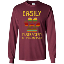 Load image into Gallery viewer, Wine Easily distracted by Disney and dogs mickey vintage
