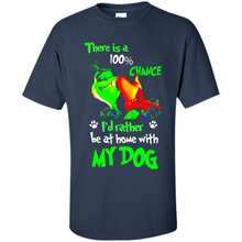 Load image into Gallery viewer, Grinch There Is A 100% Chance I's Rather Be At Home With My Dog