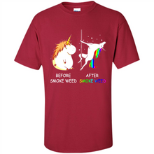 Load image into Gallery viewer, Before Smoke Weed After Smoke Weed Unicorn