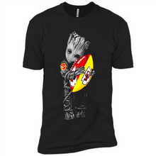 Load image into Gallery viewer, Groot Hug Kansas City Chiefs Football Rabbit And Kid