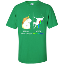 Load image into Gallery viewer, Before Smoke Weed After Smoke Weed Unicorn