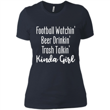 Load image into Gallery viewer, Football Watching Beer Drinking Trash Talking Girl# Zawin