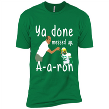 Load image into Gallery viewer, Ya Done Mesed Up Aaron Rodgers Green Bay Packers # Zawin