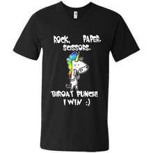 Load image into Gallery viewer, Funny Crazy Unicorn - Rock Paper Scissors Throat Punch I Win # Zawin store