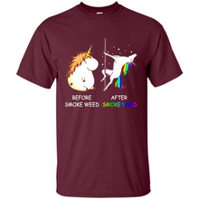 Load image into Gallery viewer, Before Smoke Weed After Smoke Weed Unicorn