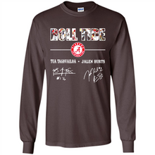Load image into Gallery viewer, Roll Tide Alabama Crimson Tua Tagovailoa Jalen Hurts Signatures Shirt Roll Tide Alabama Crimson Tua Tagovailoa Jalen Hurts Signatures
