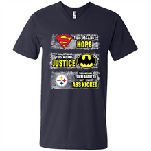 Load image into Gallery viewer, PITTSBURGH STEELERS SUPERMAN MEANS HOPE BATMAN