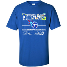 Load image into Gallery viewer, Tennessee Titans Derrick Henry Marcus Mariota Signatures Football