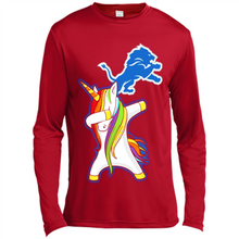 Load image into Gallery viewer, Detroit Lions Footballl Dabbing Unicorn# Zawin