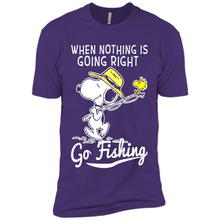 Load image into Gallery viewer, Snoopy When Nothing Is Going Right Go Fishing